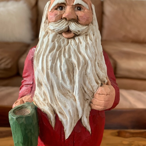 Tom Stiglich Wooden Hand Carved 1996 Old World Christmas Santa - Picture 2 of 6